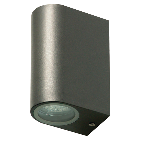 Lumière LED du mur externe 6 W 230 lm Gris foncé