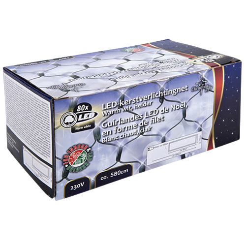 Luci Natalizie 80 LED 5.8 m Bianco caldo