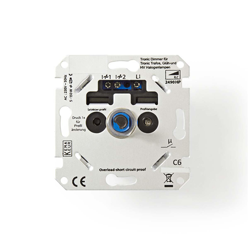 Dimmer for light | Wall | 1-150 W