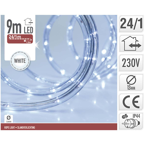 LED DE CORDE LED 9MR BLANC