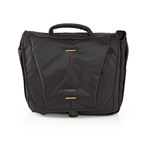 Sac à bandoulière pour la caméra | 330 x 250 x 140 mm | 3 poches internes | Noir / orange