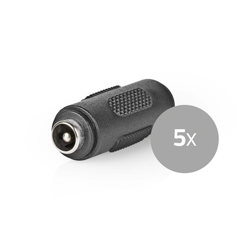 Conector de seguridad CCTV | 5x | CC Modificador de género femenino | 5.5 x 2.1 mm