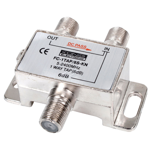 Splitter satellite Splitter F Satellite 6 dB / 5-2400 MHz - 1 sortie