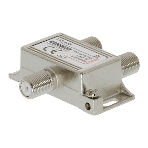 Satellitensplitter Splitter F Satellit 8 dB / 5-2400 MHz - 1 Ausgang
