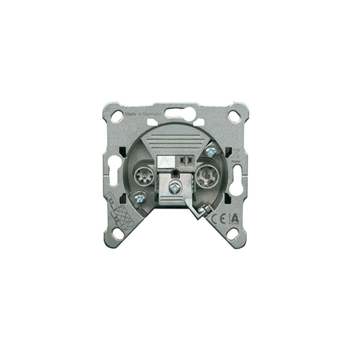 Zócalo de pared CATV 30 dB 2 salidas metal