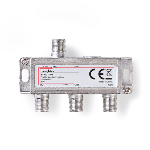 Satelliten fltter f Maximal Dämpfung 10.5 dB | 5-2400 MHz | 3 Ausgänge
