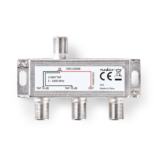 Satellite FLP Tap Atténuation maximale. 10 dB | 5-2400 MHz | 2 sorties