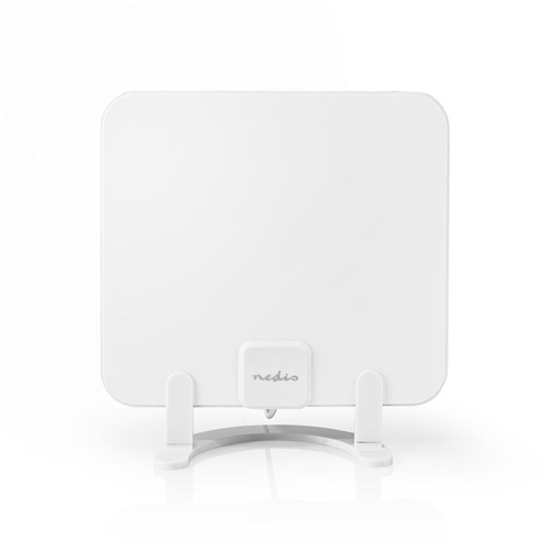 Antenna HDTV da Interno | 0-25 km | Guadagno 30 dB | FM/VHF/UHF | Bianco