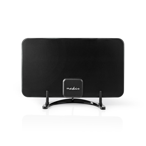 Antenna HDTV da Interno | 0-25 km | Guadagno 26 dB | FM/VHF/UHF | Nero