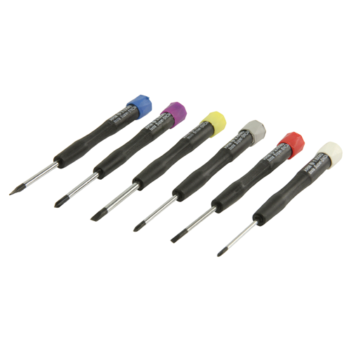 Ensemble de tournevis de précision 3x plats / 3x pH