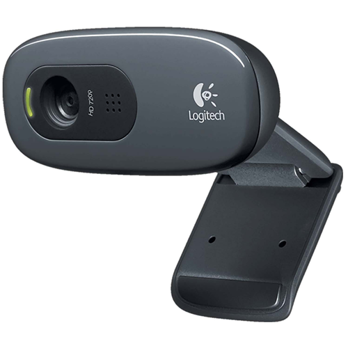 WEBCAM USB HD A 720p FORMATO WIDESCREEN CON MICROFONO MONO CON RIDUZIONE DEL RUMORE NERA