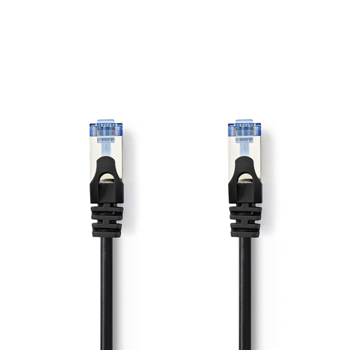 Cable de red SF/UTP CAT6A | Macho RJ45-Maschio RJ45 | 0.5 m | Negro