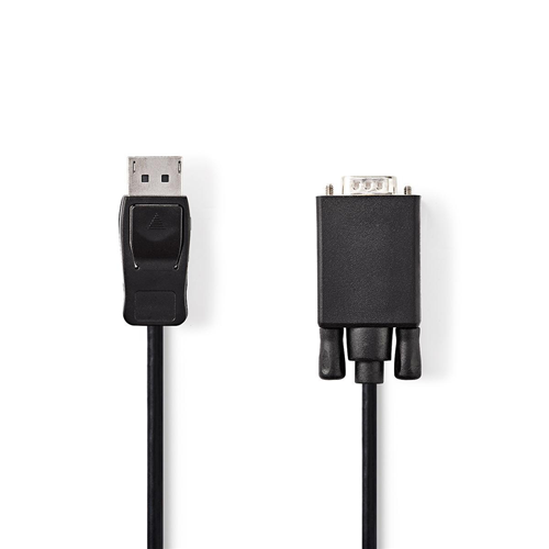 Câble DisplayPort - VGA | Male DisplayPort - VGA MALLE | 2,0 m | Noir