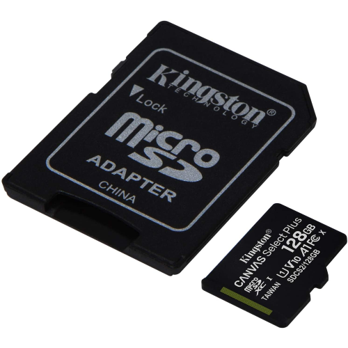 Micro SD HC 128 Go 100Mb / S + Classe 10 A1 Adaptateur HD complet