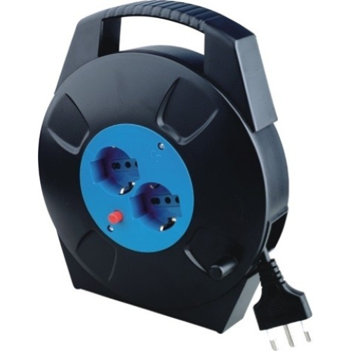 Révolutionnable 8 mètres Rouleau -Up Cable électrique 2 Croaks 10/16 A + Schuko
