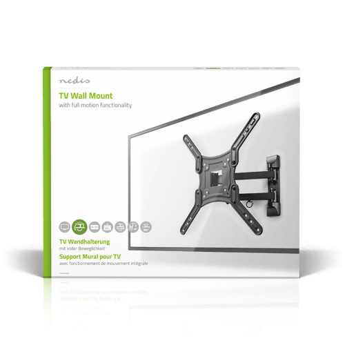 Support de mur de télévision omnidirectionnel | 23-55 "| MAX 30 kg | 3 points de rotation