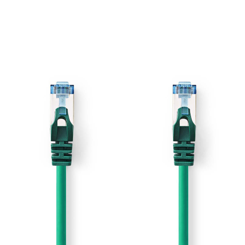 Netzwerkkabelkatze 6A SF/UTP | Männlicher RJ45 - männlicher RJ45 | 1,0 m | Grün