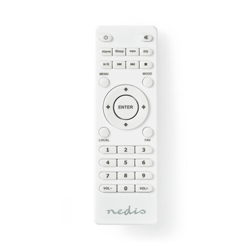 Remote de remplacement | Convient à: Nedis | Fixé | Nombre d'appareils: 1 | Arrangement Chiara | Infrarouge | Blanc