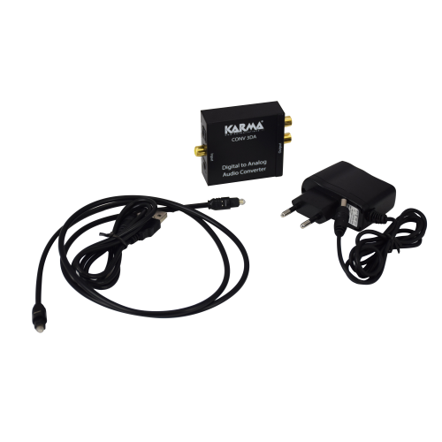 Convertisseurs audio numériques | Monirectionnel | Digital RCA femelle + toslink femelle | 2 femelles RCA (stéréo) karma