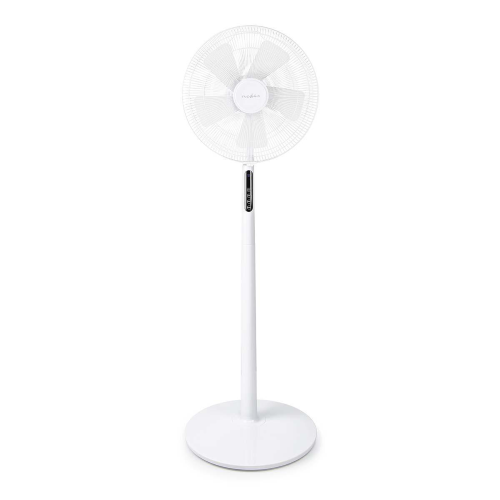 Fan de piano | Diamètre: 40 cm | 3 puits | Oscillation | 45 W | Affichage LED | Timer d'arrêt | Télécommande | Blanc