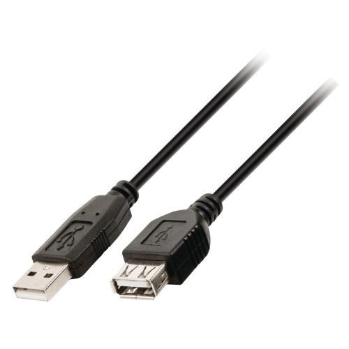 USB 2.0 Extension USB Un homme - USB ASB Femme 3,00 m noir