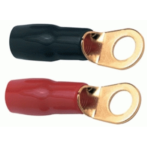 Vorgeheiztes Terminal für Kabel 21 mm² Eyelet Ø 8 mm Paar 1pz rot 1pz schwarz