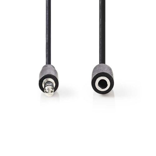 Stereo -Audiokabel | 3,5 mm männlich - 3,5 mm weiblich | 10 m | Schwarz