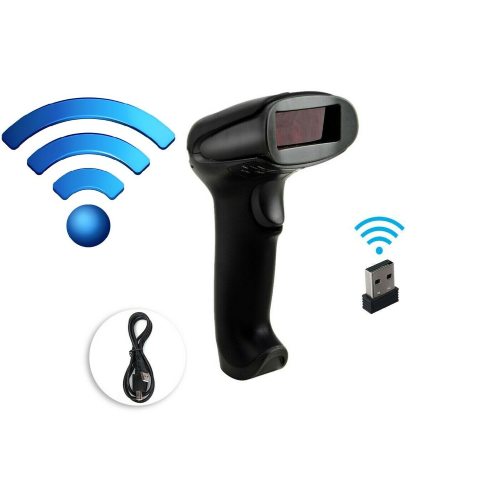Lecteur de codes à barres WIRSS 2D 2.4G WIRSSS avec câble de charge lit Qcode et Barcode également à partir des écrans