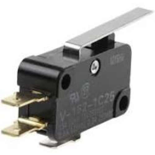 MICRO SWITCH A LEVA FINE CORSA LUNGA 6cm TERMINALI FASTON 4.8