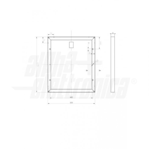Panel solar fotovoltaico 50W 24.3V