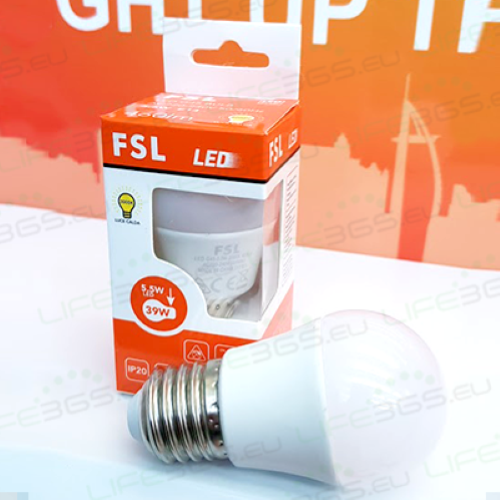 MINI LED SPHERE BUBBE 220-240V 5.5W 460LM 3000K E27