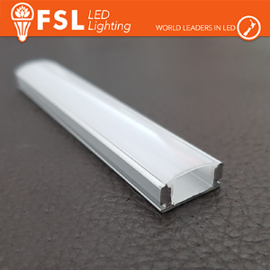 Aluminiumprofil 6063 - U Bar 2 Meter (ohne Abdeckung)