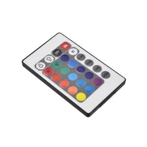 RGB LED control with infrared remote control