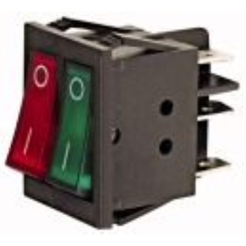 Budget switch from double bright red and green panel