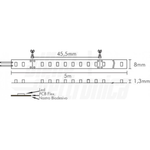 Tira LED 24V 14.4WMT IP20 4000K 176LED/M 5MT BOBIN