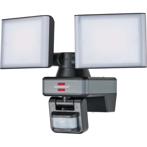 brennenstuhl®Connect LED WiFi Faretto duo con rilevatore di movimento WFD 3050 P 3500lm, PIR, IP54