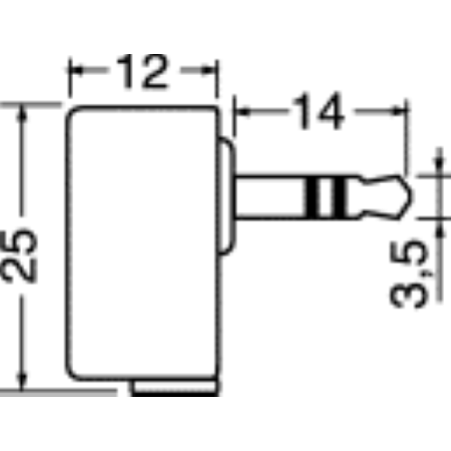Dornbuchse 3.5 Plastikrohr