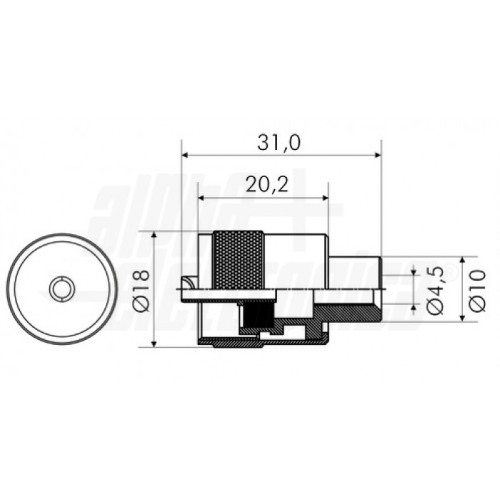 Spina PL259 Flying X RG58 to screw