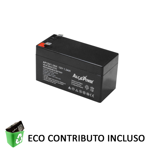 Lead battery 12v 1.3 ah alcapower