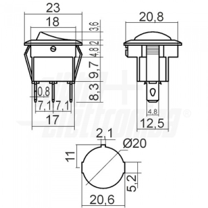 Bright scale deviator from panel