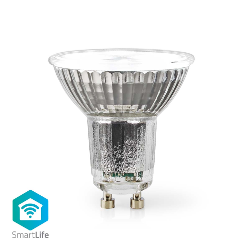 SmartLife Bulbo LED a todo color | Wi-Fi | GU10 | 345 lm | 4.9 W | RGB + blanco sintonizable | 2700 - 6500 K | Android ™ / iOS | Par16