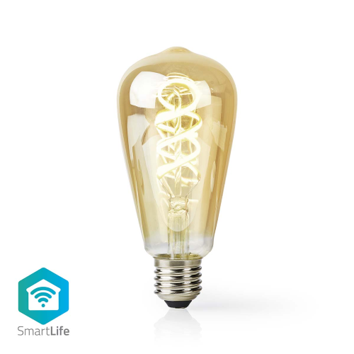 Bulbe de filament LED SmartLife | Wi-Fi | E27 | 360 LM | 4.9 W | Blanc chaud à frais | 1800 - 6500 K | Verre | Android ™ / IOS | ST64
