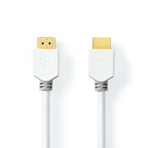 HDMI ™ -Kabel mit hohem Geschwindigkeit mit Ethernet | HDMI ™ -Becke | HDMI ™ -Becke | 4K@60Hz | 18 Gbit / s | 3,0 m | Runde | PVC | Weiß | Kasten