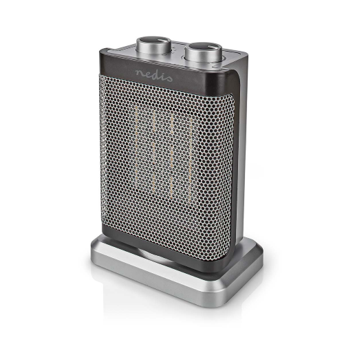 PTC Thercoverator thermique en céramique | 1000/1500 W | 2 Modes de chaleur | Thermostat réglable | Tourne automatiquement | Protection de surchauffe | protection contre l'inversion