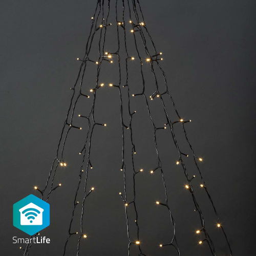 LED decorativo de SmartLife | Árbol | Wi-Fi | Blanco caliente | 200 LED | 10 x 2 m | Android ™ / iOS