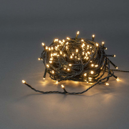 Lumières décoratives | Corde | 180 LED | Blanc chaud | 13,50 m | Effets de la lumière: 7 | Intérieur ou à l'extérieur | Alimentation du réseau