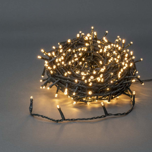 Lumières décoratives | Corde | 320 LED | Blanc chaud | 24h00 m | Effets de la lumière: 7 | Intérieur ou à l'extérieur | Alimentation du réseau
