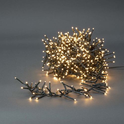 Decorative lights | Cluster | 768 LED's | Hot white | 5.60 m | Light effects: 7 | Interior or outside | Network power supply
