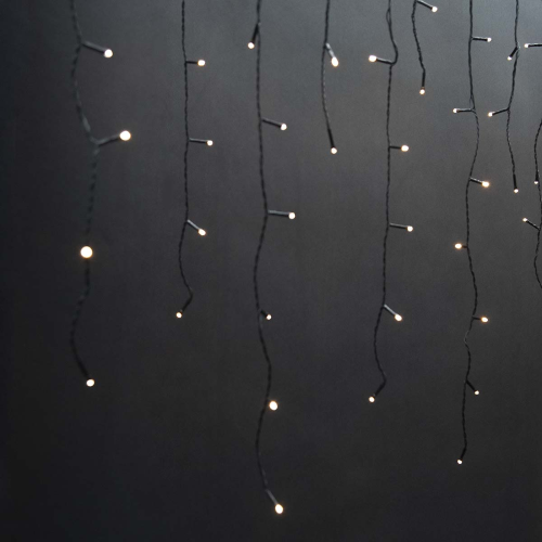 Dekorative Eislichter | 360 LEDs | Heißes Weiß | 9.00 m | Leichte Effekte: 7 | Netzwerkleistung