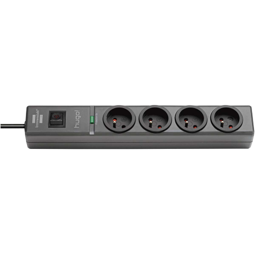 Proteggi Spina Estensione Presa Elettrica Hugo! 4-Way 2.00 m - Francese